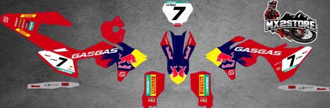 GasGas-kit deco - stickers - graphics - 2024 - 2025- factory - redbull - 125 - 250 - 300 - 350 - 450