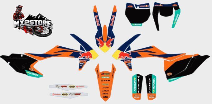 kit deco , redbull , sx , sxf , exc , 2016 , 2017 , 2018 , factory