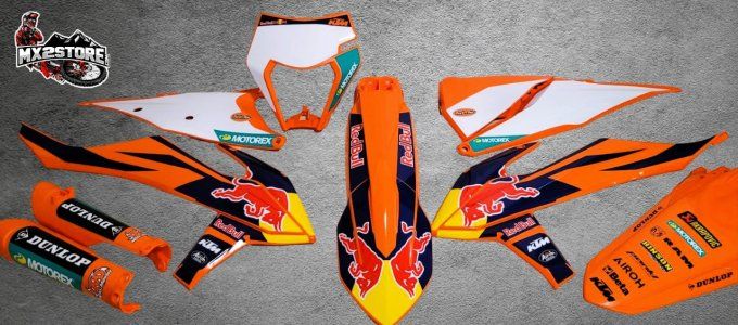 kit deco , sx, sxf , excf, exc , redbull , kit plastique ,2019 , 2020 , 2021, 2022 ,2023 , mx , mx2 