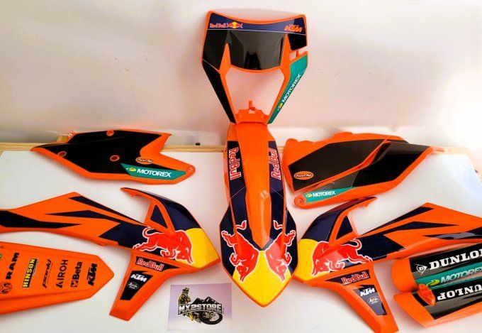 kit plastique , kit deco , factory , redbull , sxf , sx , 2016, 2017 , 2018 , 2019 ,exc , tpi  , ktm