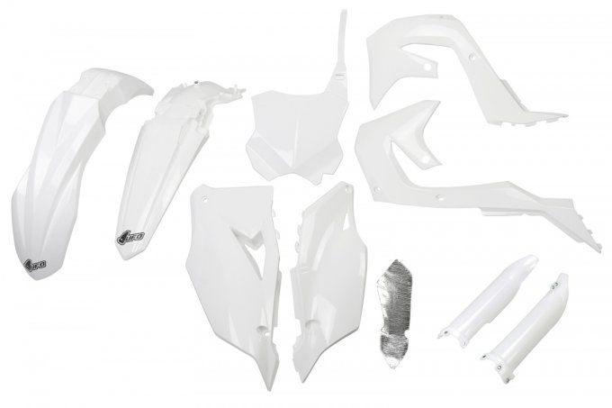 Kit plastiques BLANC KAWASAKI KXF 250 année 2021 à 2024 /450 année 2019 à 2023