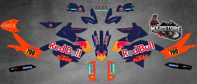 KTM - 790-890 -Adventure - 2019-2020- 2021-2022- redbull- kit deco - stickers-