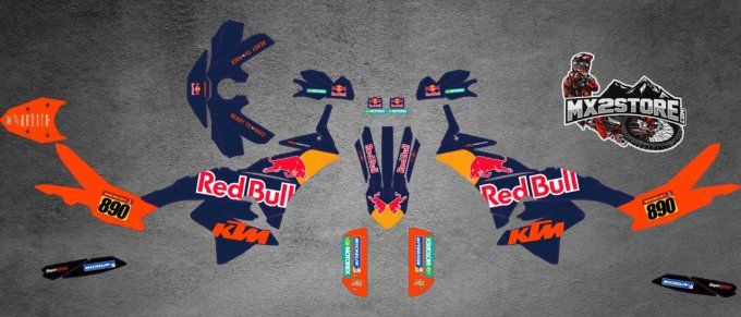 KTM - 790-890 -Adventure - 2023 - 2024- redbull- kit deco - stickers-